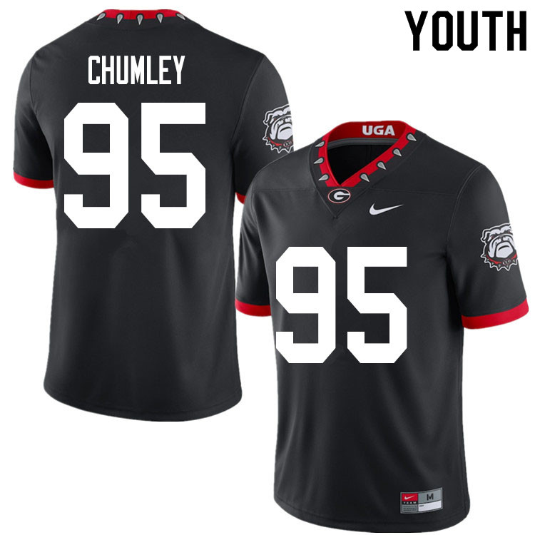 2020 Youth #95 Noah Chumley Georgia Bulldogs Mascot 100th Anniversary College Football Jerseys Sale-